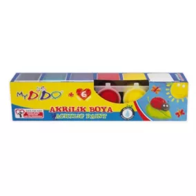   MyDido Akrilfesték készlet, 6 × 22 ml – Intenzív színek kreatív projektekhez