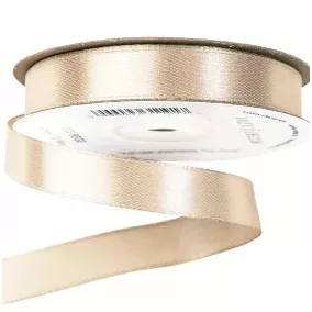 12 mm-es szatén szalag – Bézs 1m