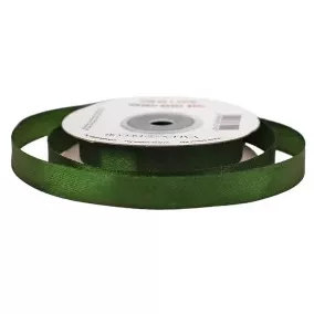 12 mm-es szatén szalag – sötétzöld -1m