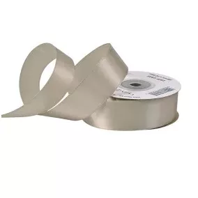 25 mm-es szatén szalag – szürke -1m