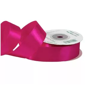 25 mm-es szatén szalag – Sötét rózsaszín -1m