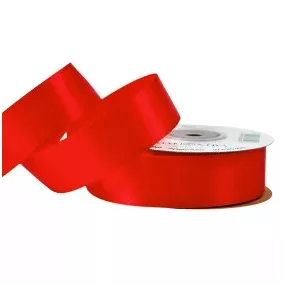 25 mm-es szatén szalag – Piros -1m