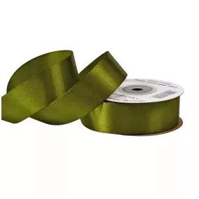 25 mm-es szatén szalag – olívazöld -1m