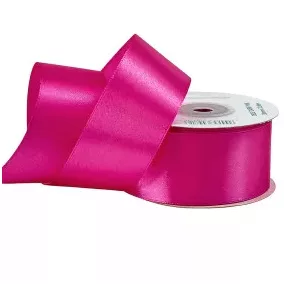 38 mm-es szatén szalag – Sötét rózsaszín