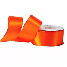 38 mm-es szatén szalag – sötét narancssárga