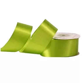 38 mm-es szatén szalag – Teazöld