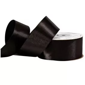 38 mm-es szatén szalag – fekete