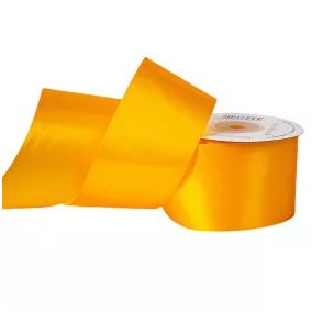 50 mm-es szatén szalag – Sötét citromsárga