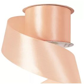 50 mm-es szatén szalag – Világos barack