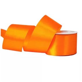50 mm-es szatén szalag – sötét narancssárga