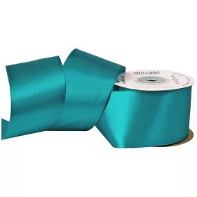 50 mm-es szatén szalag – Türkiz