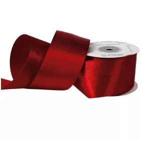 50 mm-es szatén szalag – bordó