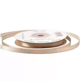 6 mm-es szatén szalag – Bézs - 1 m