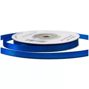 6 mm-es szatén szalag – királykék - 1 m