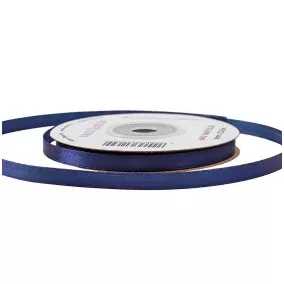 6 mm-es szatén szalag –tengerészkék - 1 m