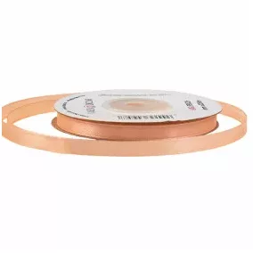 6 mm-es szatén szalag – Őszibarack - 1 m