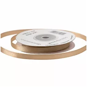 6 mm-es szatén szalag – Barna - 1 m