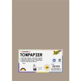 Színes papír, A4, 130 g, 100 lap, FOLIA, cappuccino