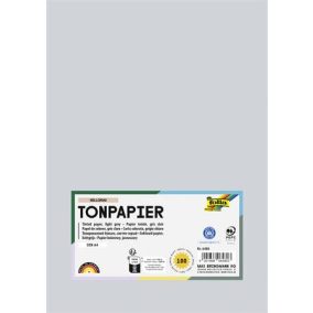 Színes papír, A4, 130 g, 100 lap, FOLIA, világosszürke