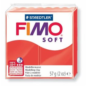   Gyurma, 57 g, égethető, FIMO "Soft", indián piros