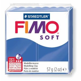  Gyurma, 57 g, égethető, FIMO "Soft", fényes kék