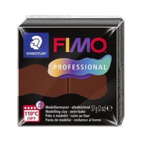   Gyurma, 57 g, égethető, FIMO "Professional", csokoládé