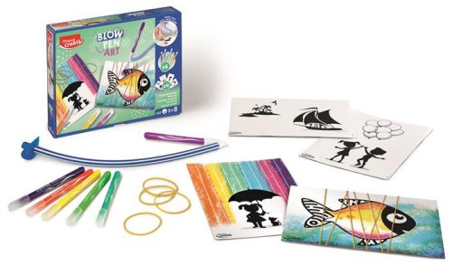 MAPED CREATIV "Blow Pen Art - Pop" fújós filctoll készlet - kreatív spray effektus, 5+ éves kortól