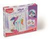 MAPED CREATIV "Aqua Art" gyermek akvarellkészlet unikornisokkal - 10 akvarell ceruza, metál hatású táblák, 7+ éves kortól