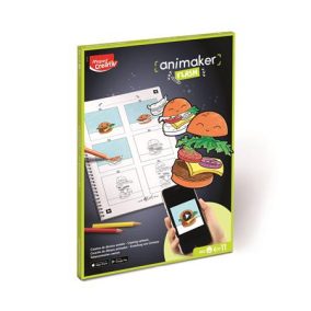   Gyermek animációs készítő készlet MAPED CREATIV alkalmazással "Animaker Flash – Pop" – mini rajzfilmkészítő készlet, 6–11 éveseknek