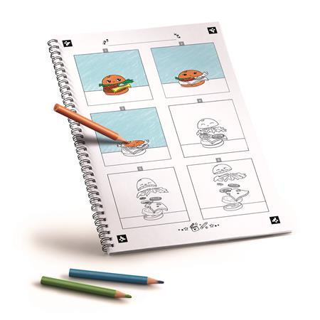 Gyermek animációs készítő készlet MAPED CREATIV alkalmazással "Animaker Flash – Pop" – mini rajzfilmkészítő készlet, 6–11 éveseknek