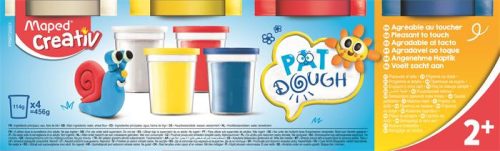 MAPED CREATIV „Pat Dough Classic” gyurmakészlet – 4×114 g, alap színek, 2+ éves kortól
