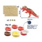  MAPED CREATIV „Dinos Factory” T-Rex dinoszaurusz modellező készlet – 3D fa puzzle + gyurma, 6+ éves kortól