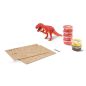   MAPED CREATIV „Dinos Factory” T-Rex dinoszaurusz modellező készlet – 3D fa puzzle + gyurma, 6+ éves kortól