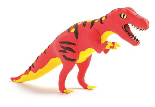 MAPED CREATIV „Dinos Factory” T-Rex dinoszaurusz modellező készlet – 3D fa puzzle + gyurma, 6+ éves kortól