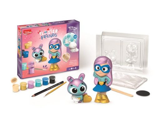 MAPED CREATIV Gipsz Barátok Lányos Gipszfigura Alkotókészlet – Öntés és Festés, 5–8 éveseknek