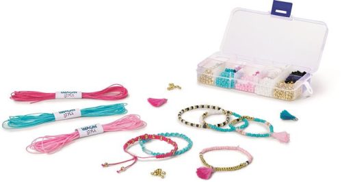 MAPED CREATIV „Imagin’ Style” karkötőkészítő készlet – 16 modell, gyöngy és bojt, 7+ éves kortól