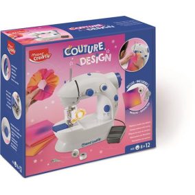   MAPED CREATIV „Couture Design” Gyerek Varrógép – Teljes Készlet Hajgumi Készítéséhez, 8–12 Éveseknek
