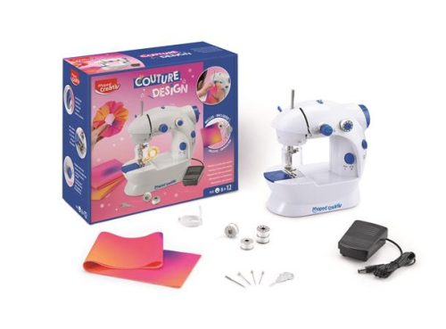 MAPED CREATIV „Couture Design” Gyerek Varrógép – Teljes Készlet Hajgumi Készítéséhez, 8–12 Éveseknek