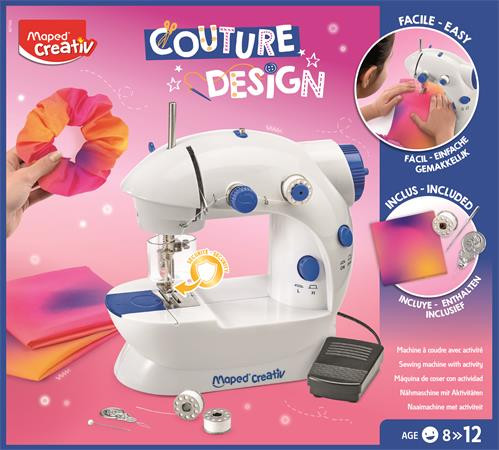 MAPED CREATIV „Couture Design” Gyerek Varrógép – Teljes Készlet Hajgumi Készítéséhez, 8–12 Éveseknek