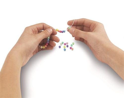 MAPED CREATIV „Imagin’ Style Bubble” karkötőkészítő készlet – Pasztell gyöngyök, 14 minta, 5–11 éveseknek