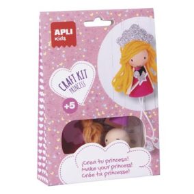   APLI Kids Craft Kit Hercegnő Baba Alkotókészlet – Saját készítésű kreatív készlet 4+ éves gyermekeknek