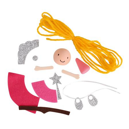 APLI Kids Craft Kit Hercegnő Baba Alkotókészlet – Saját készítésű kreatív készlet 4+ éves gyermekeknek