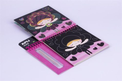 Képkarcoló füzet, APLI Kids "Magic Scratch", tündérek 4