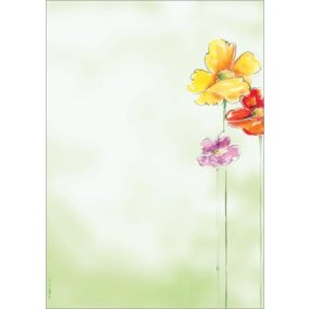   Előnyomott papír, A4, 90g, SIGEL "Spring Flowers"
