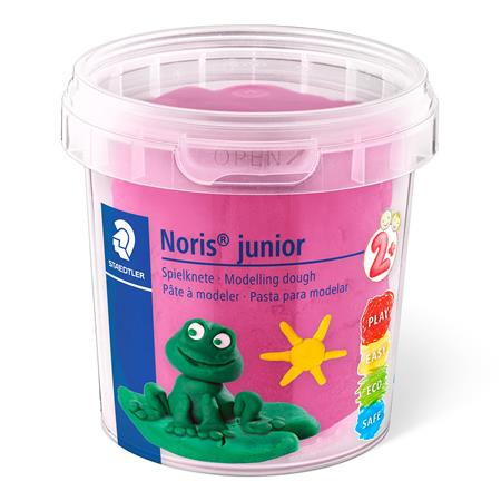 Modellező gyurma készlet, STAEDTLER "Noris® junior 813", 4 különböző neon szín