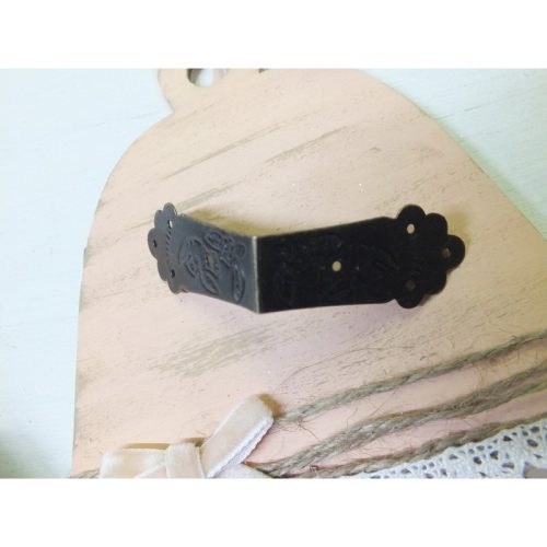 Fém sarokpánt + szögek 8db/csomag