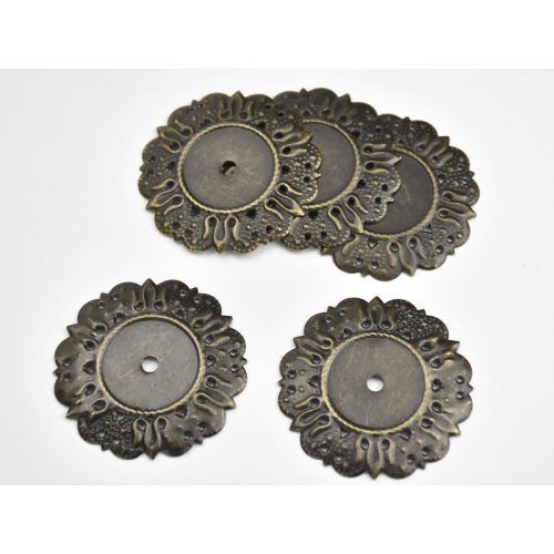 Fém kör dísz 5db/csomag