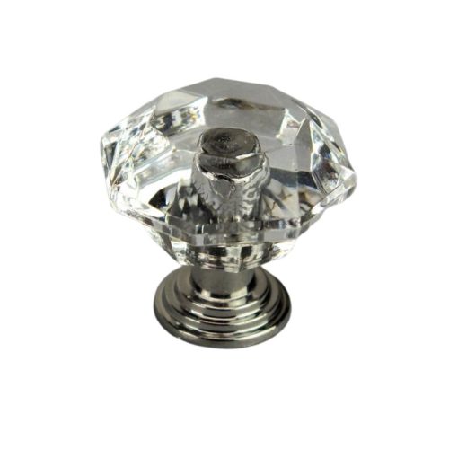 Fiókgomb akril 2,5cm 5db/csomag