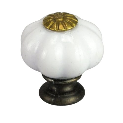 Fiókgomb porcelánhatású 2,5cm 5db/csomag