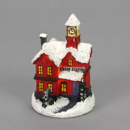 Színes világítós házikó kicsi 12db - OKOS ÁR!